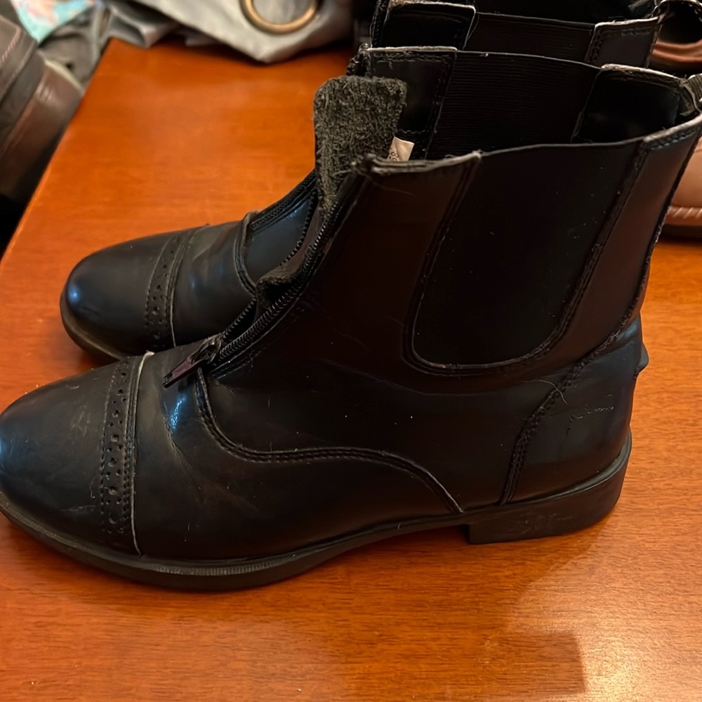 Riding sport zip paddock boots